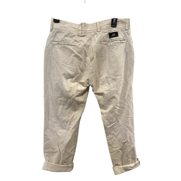 I Love Ugly Pants Men's Small Slim Kobe Straight Fit Cotton Blend Ivory Color - Picture 9 of 9